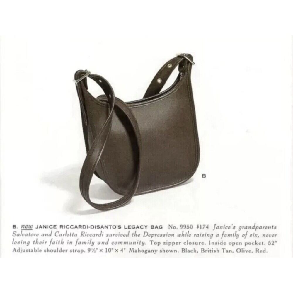 Coach Legacy Crossbody Bag Black Leather Vintage Janice Ricardi-Desantos 9950